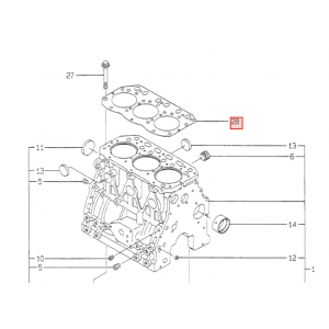 Прокладка ГБЦ Yanmar 3TNE88 