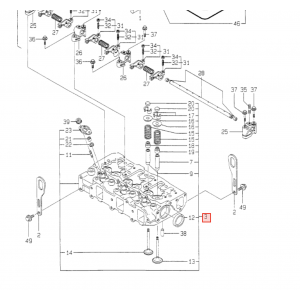 Головка блока цилиндров Yanmar 3TNE88 (129001-11700)