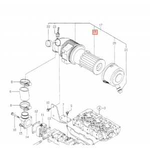 Воздушный фильтр Yanmar 3TNE88