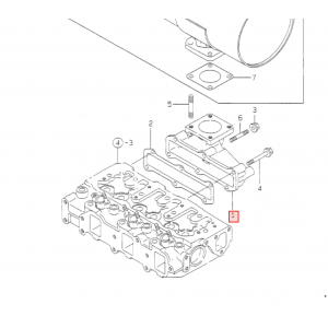 Выпускной коллектор Yanmar 3TNE88