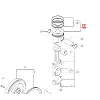 Поршень Yanmar 3TNE88 