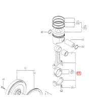 Шатун в сборе Yanmar 3TNE88 