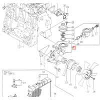 Водяная помпа Yanmar 3TNE88 