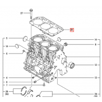 Прокладка ГБЦ Yanmar 3TNV88 