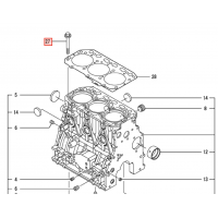 Болт ГБЦ Yanmar 3TNV88 