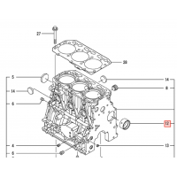 Сальник коленвала Yanmar 3TNV88