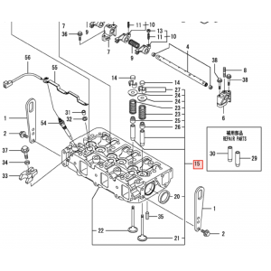 Головка блока цилиндров Yanmar 3TNV88 (129008-11700)