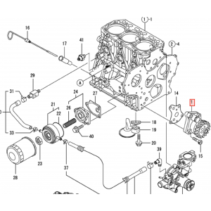 Масляный насос Yanmar 3TNV88