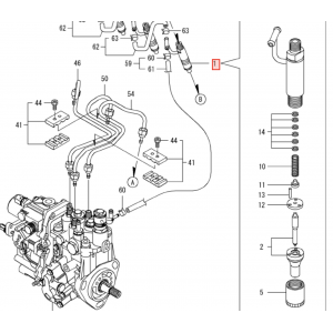 Форсунка Yanmar 3TNV88 