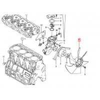 Вентилятор Yanmar 4TNE98 