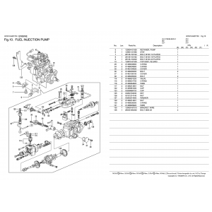 ТНВД Yanmar 4TNE98 (129919-51500)