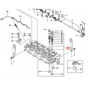 Головка блока цилиндров Yanmar 4TNV88 (129604-11710)