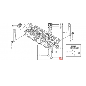 Клапан впускной Yanmar 4TNV88