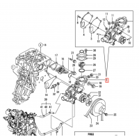 Водяная помпа Yanmar 4TNV88 