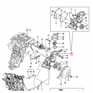 Водяная помпа Yanmar 4TNV88 