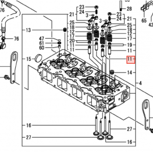 Направляющие клапанов Yanmar 4TNV98T