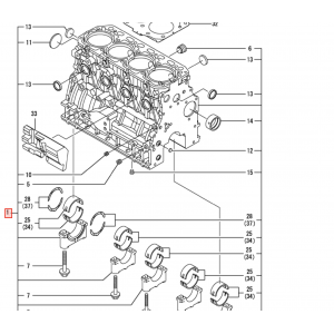 Блок цилиндров Yanmar 4TNV84T