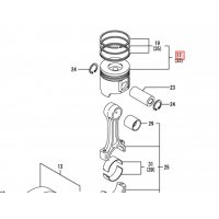 Поршень Yanmar 4TNV84T 