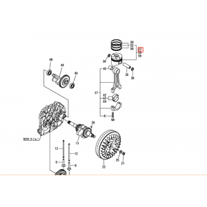 Поршень Yanmar L70N6