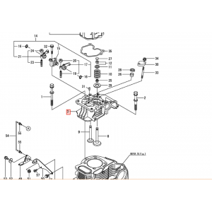 Головка блока цилиндров Yanmar L70N6